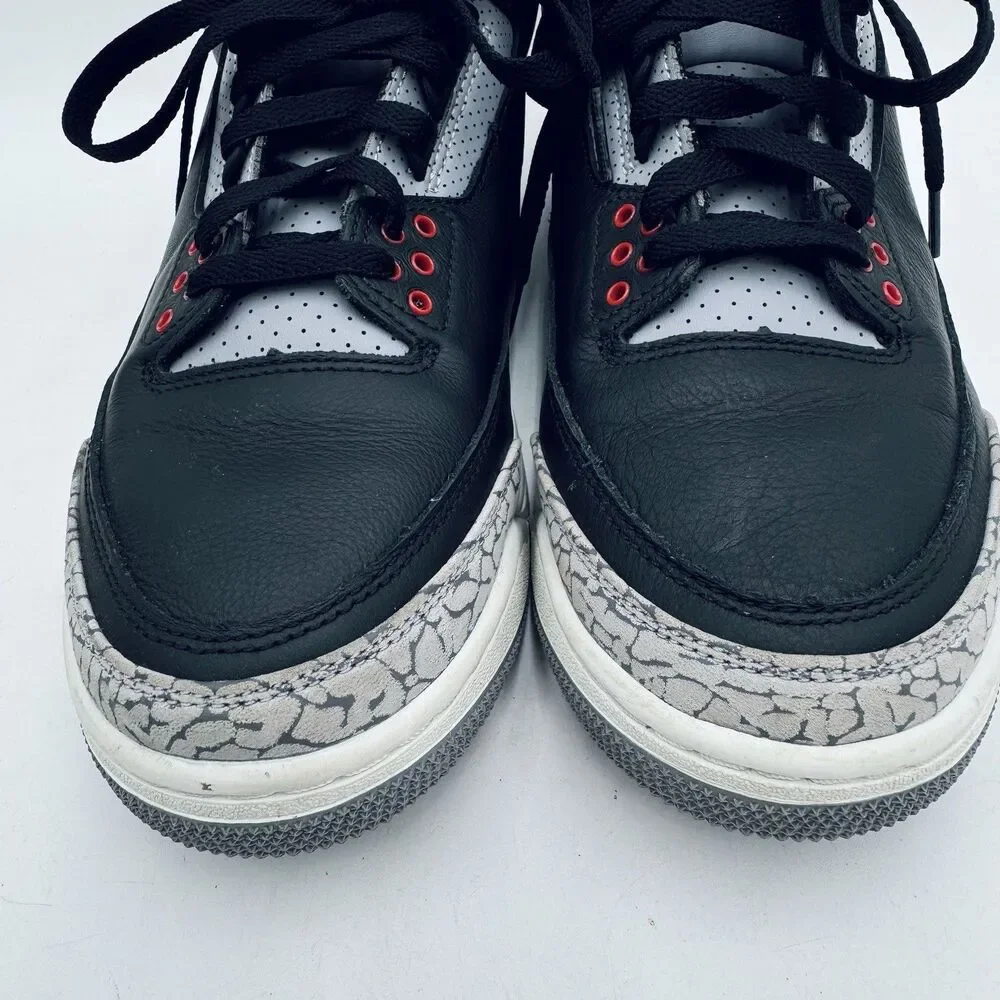 Jordan 3 Black Cement 2024 Men's Size 8.5 DN3707-010 Gently Worn Nice Pre-Owned
